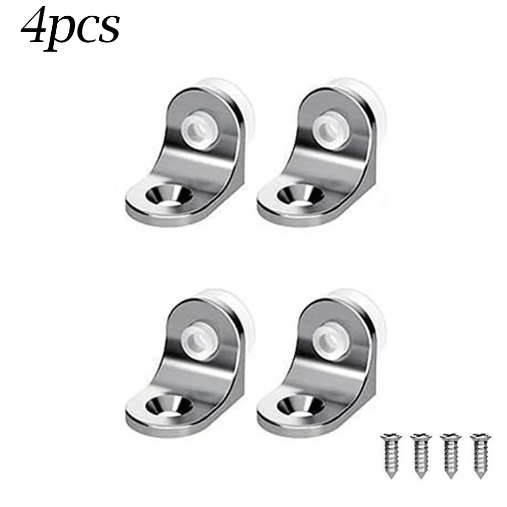 Soporte de vidrio de aleación de Zinc, fijación resistente al óxido con ventosa, almohadilla, estante de madera, ángulo recto, práctico, nuevo