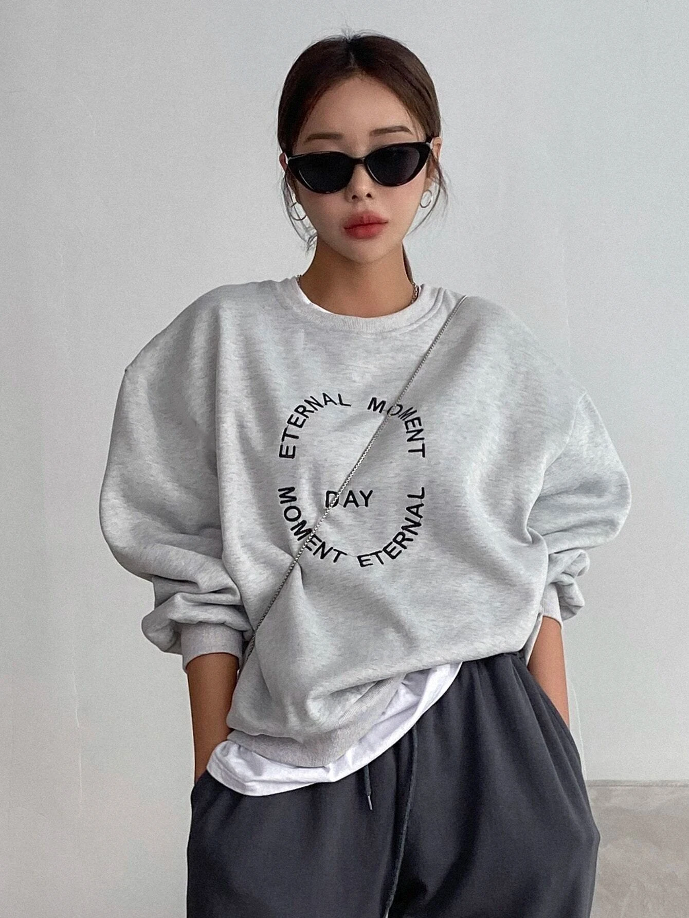 Funny Letter Printing Women Hoodies Harajuku Crewneck Hoodie Fashion Casual Oversize Hoody Autumn Comfortable Tracksuit Female