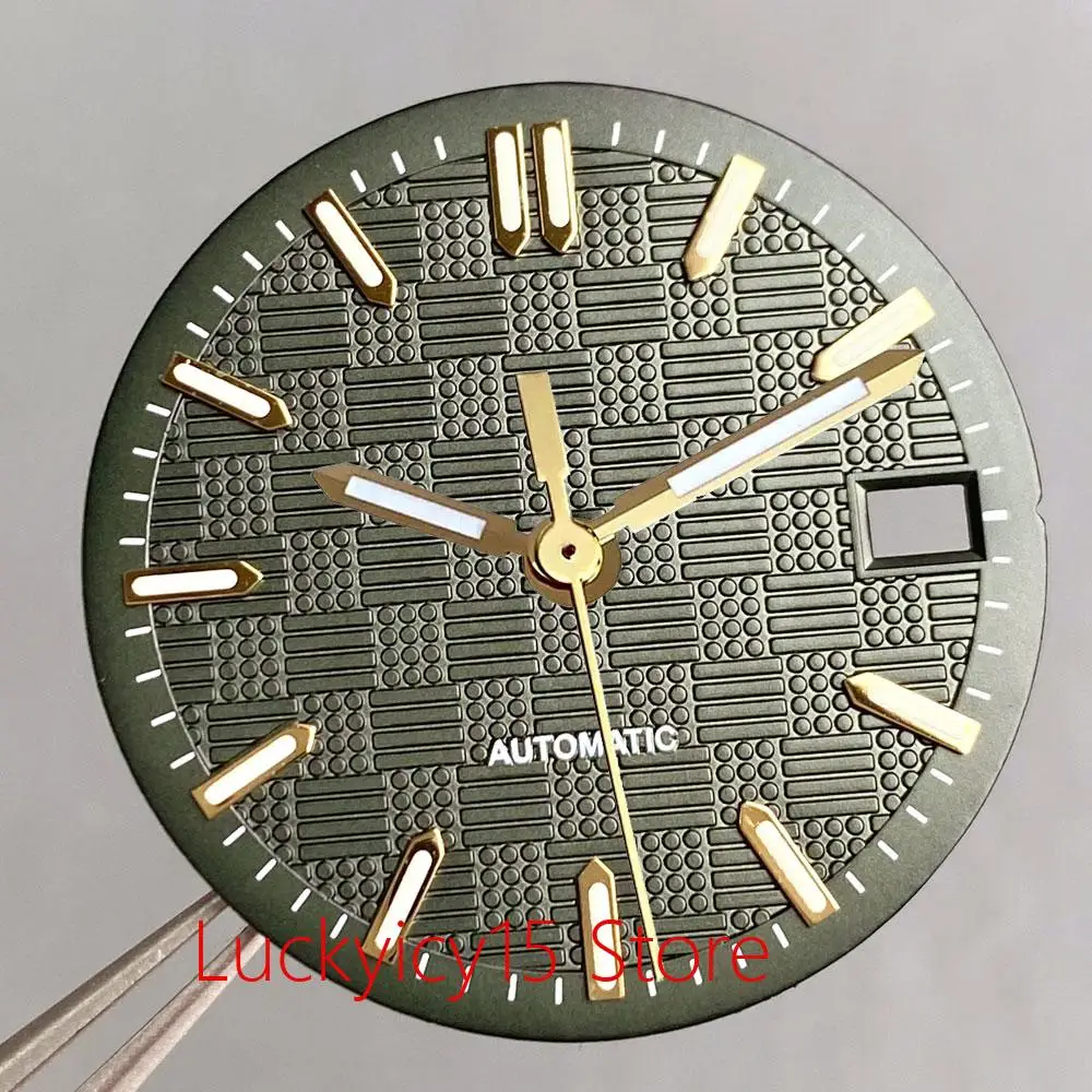 28.5mm watch dial for Engineer style Black White Sky Blue Face Luminous marks for NH35 NH36 movt Accessories watch Parts