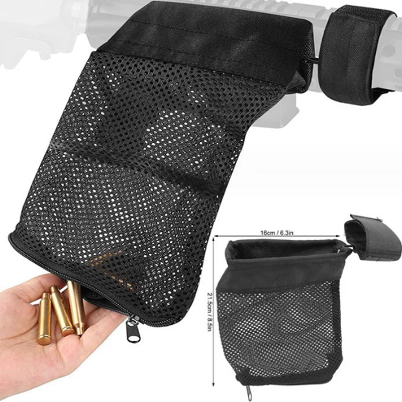 Brass Shell Catcher Cartridge Nylon Mesh Collector Casing Durable Grip and Adjustable Mesh Accessories For Magazine Bullets