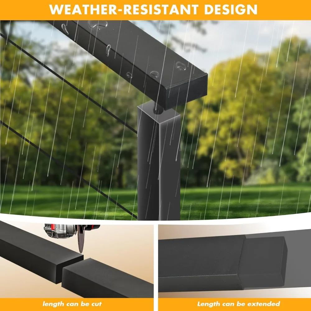 نظام درابزين كابل 304 من الفولاذ المقاوم للصدأ قابل للتعديل للحاجز المستطيل، مناسب لسلالم سطح السفينة والاستخدام الداخلي