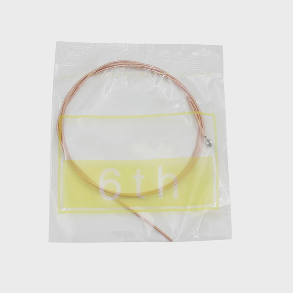 Cordes de guitare acoustique en acier inoxydable, 6 pièces, ton résonant chaud, facile à utiliser, transport en magasin, cordes de guitare de remplacement