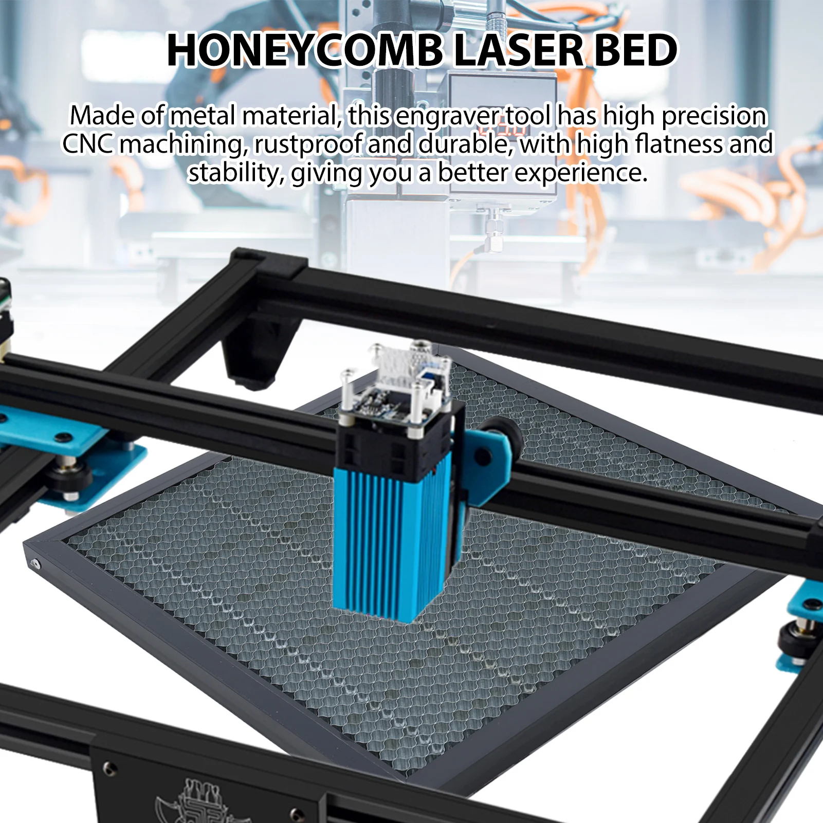 Honeycomb Work Table Honeycomb Laser Bed 400x400mm Laser Cutting Honeycomb Laser Bed for CO2 or Diode Laser Engraver Cutting