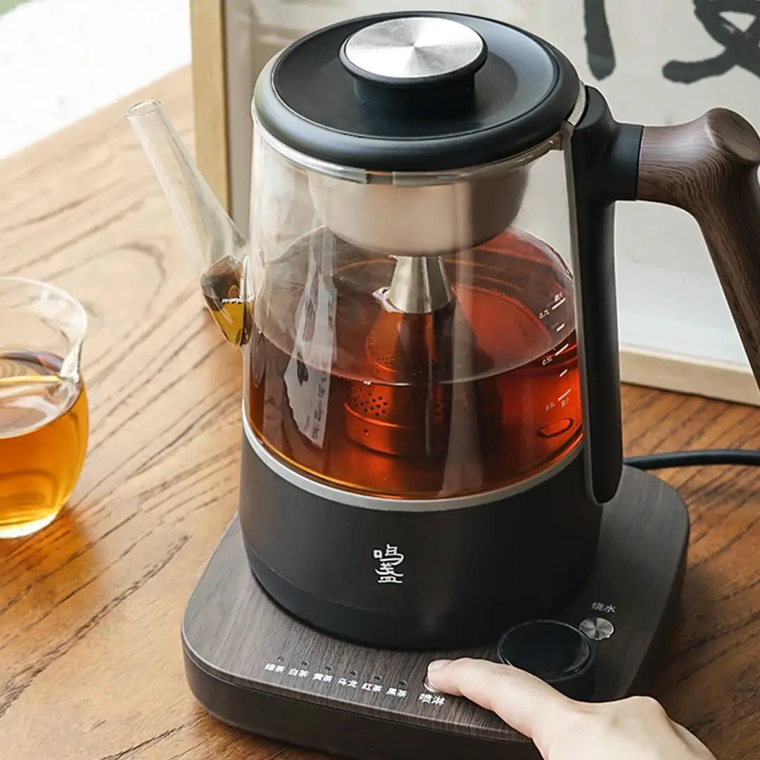 MING ZHAN 220V 1000W MZ102 One-Key อัจฉริยะน้ําพุชา Maker ปรับอุณหภูมิสเปรย์และต้ม 6 ชนิดชาที่สําคัญ