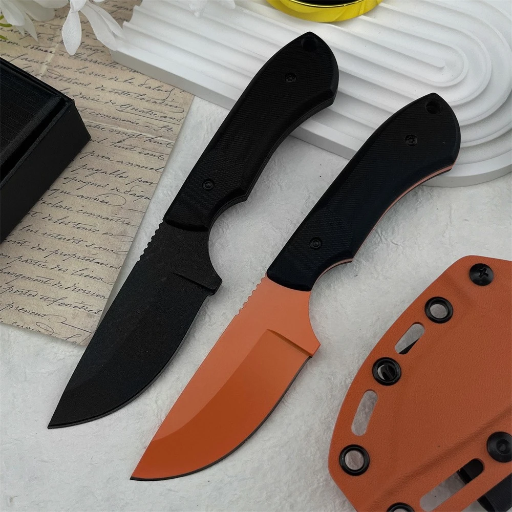 

Ножи с фиксированным клинком и ножнами разных цветов, клинок из стали 8Cr13Mov, рукоять G10, высококачественные, прочные, практичные ножи для активного отдыха