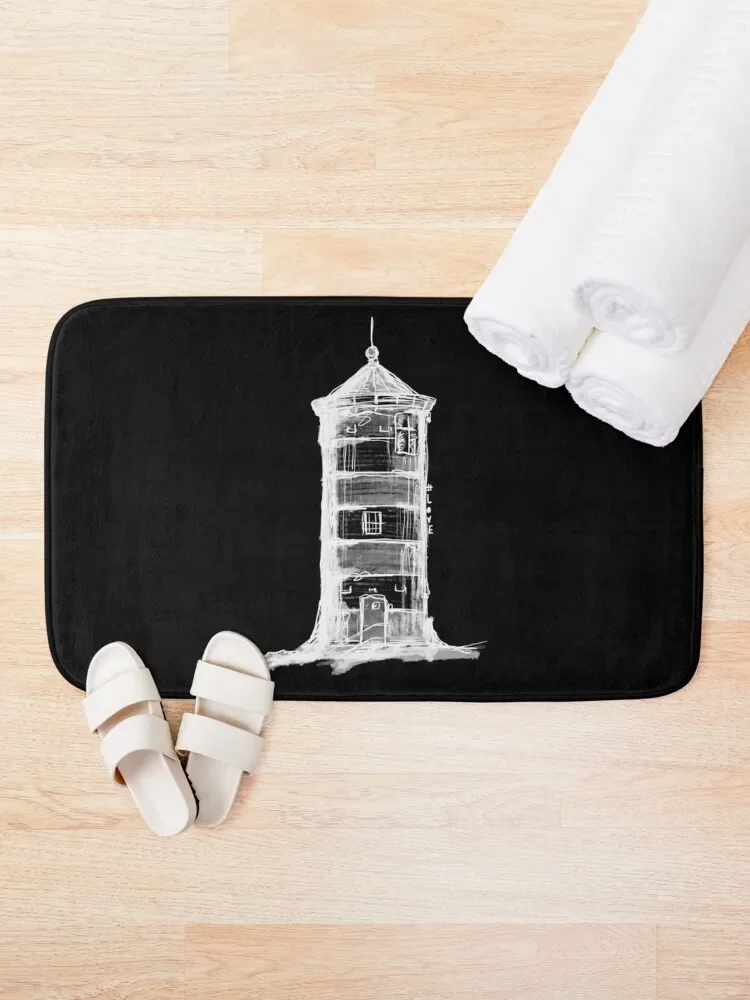 Pilsumer Krummh?rn lighthouse Lower Saxony East Frisia Bath Mat Bathroom Gadgets Bathroom Accessory Bathroom Interior Mat