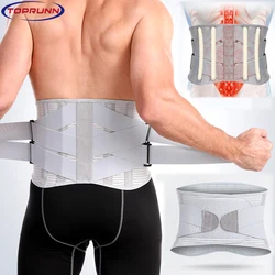 TopRunn Back Support Lower Back Brace Provides Back Pain Relief-Breathable Lumbar Support Belt Keep Your Spine Straight and Safe