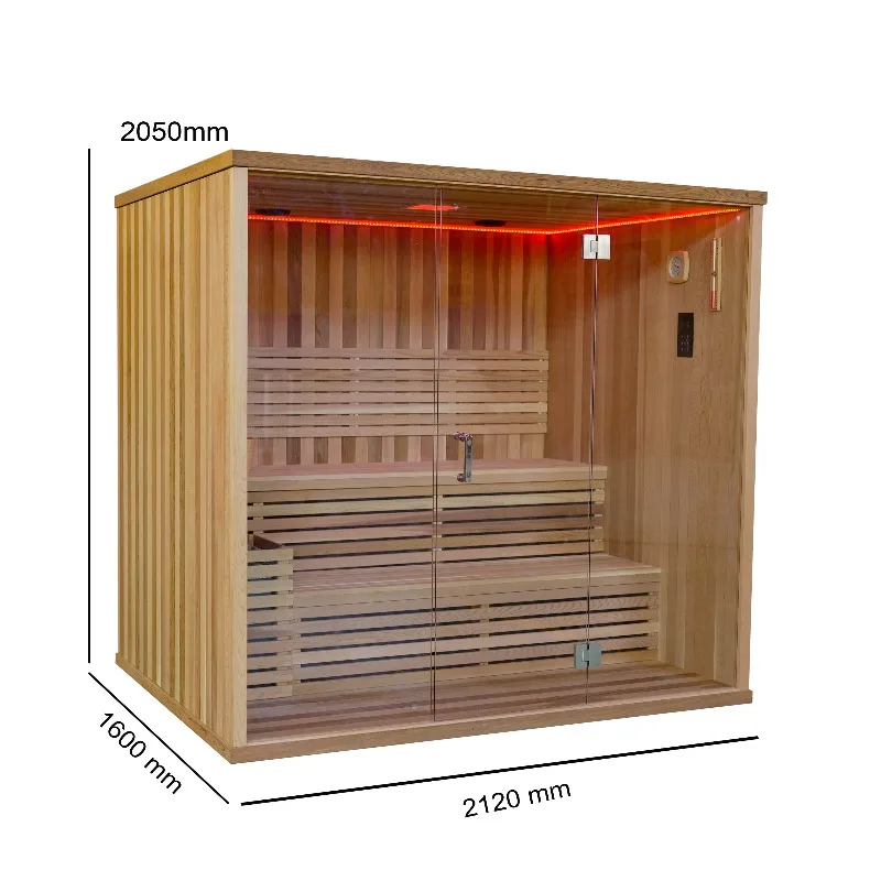 4 Person Best Price Sauna Room Far Infrared Wooden Material Luxury Sexks Sauna Room
