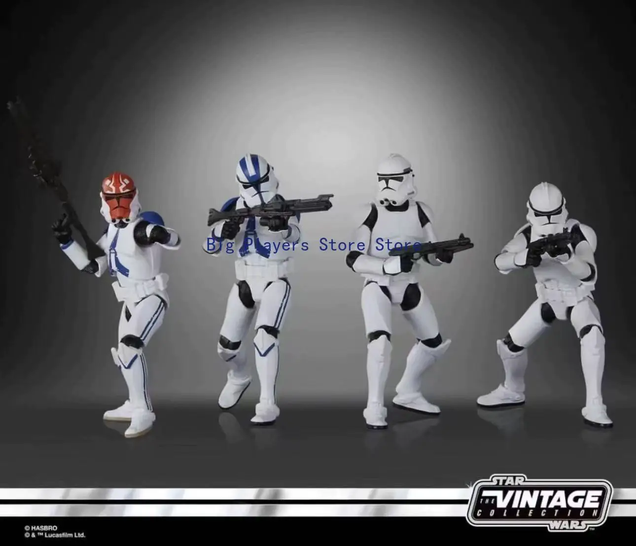 Spot Goods Hasbro Star Wars 3.75-Inch Clone Trooper 332nd 4-Pack Action Figure Set view 4