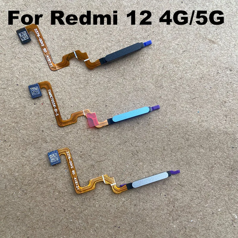 For Xiaomi Redmi 12 ID Home Button Fingerprint Menu Return Key Recognition Scanner Sensor Flex Cable 4G 5G image 5