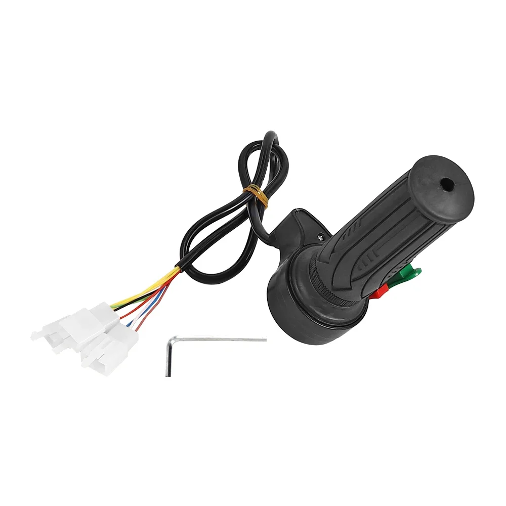 Maniglia dell'acceleratore a rotazione per scooter elettrico Twist Throttle Grip elettrica E-Bike Velocità Manubrio Acceleratore Tornitura Crociera fissa