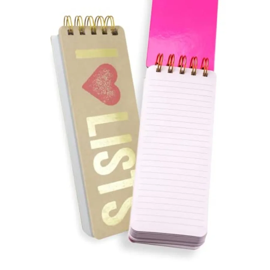 

Eccolo Tall Spiral Memo Pad, 300 Pages, 150 Sheets, Double Spiral Binding, Office Essentials for Work, List Notepad for Student
