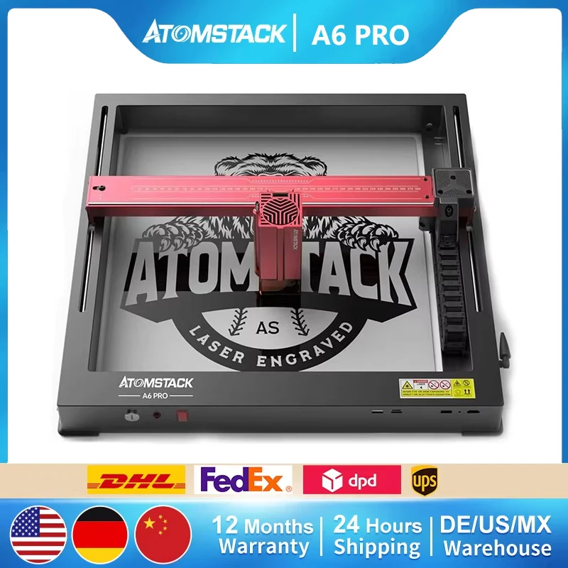 

ATOMSTACK A6 Pro Laser Engraving Machine 600mm/s High Speed Precise Positioning Unibody Frame CNC Laser Engraver DIY For Gifts