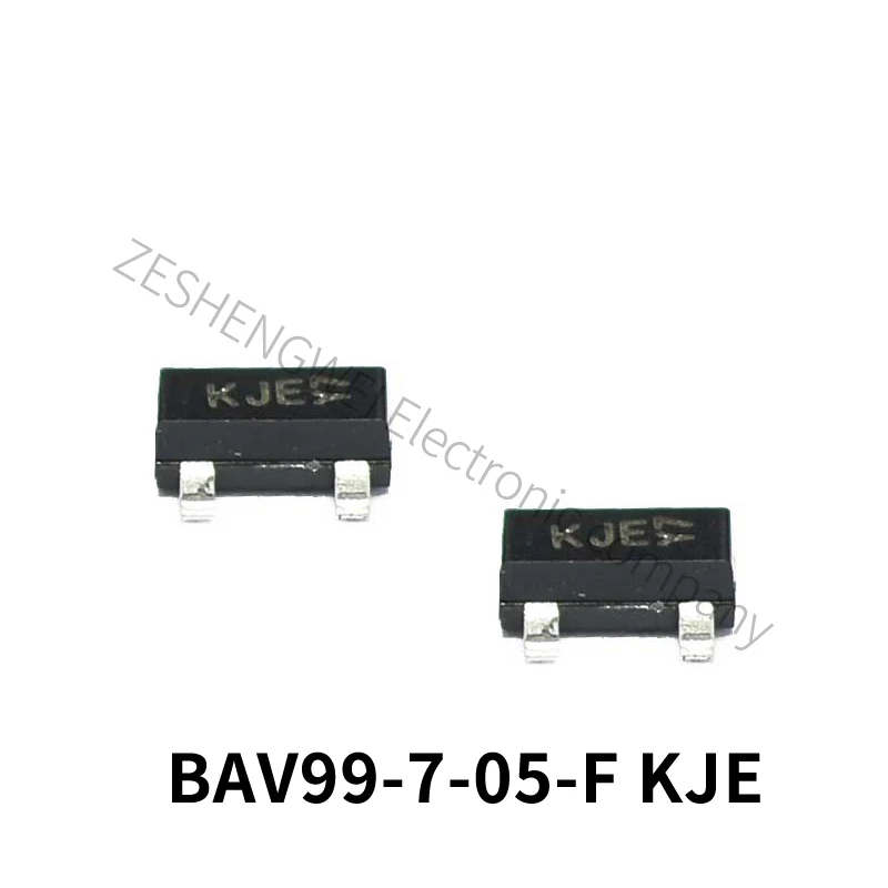 50PCS Triode SOT23 BAV99-7-05-F Silk screen KJE SOT-23 SMD Diode Transistor Chip New Original In Stock