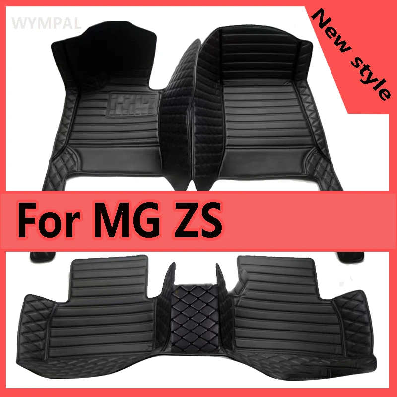 Non-hybrid Car Mats For MG ZS ZX ZST Astor ZS11 Crossover 2018~2022 Waterproof Floor Mats Push Button handbrake Car Accessories