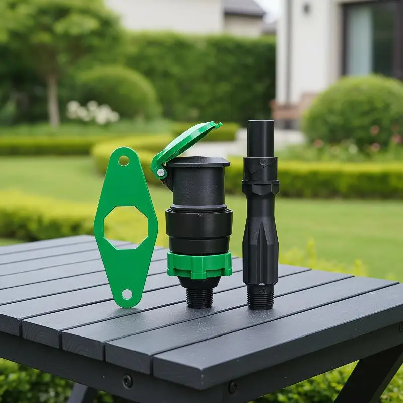 [C] 3/4 IN PE Water Garden Hose Shutoff 1/2/3PCS Set Durable Leak Proof For Car Wash Garden Watering