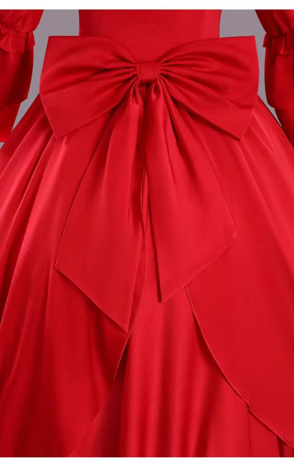 

Anime May I Ask for One Final Thing Scarlet El Vandimion Cosplay Costume Girl Lolita red dress accessories Christmas party gift