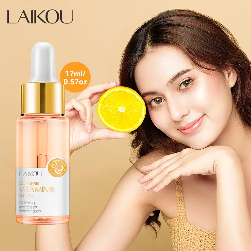 

LAIKOU 17ml Vitamin CFace Serum Nourish Moisturizing Hyaluronic Acid Brightening Korean Skin Care Product Facial Essence