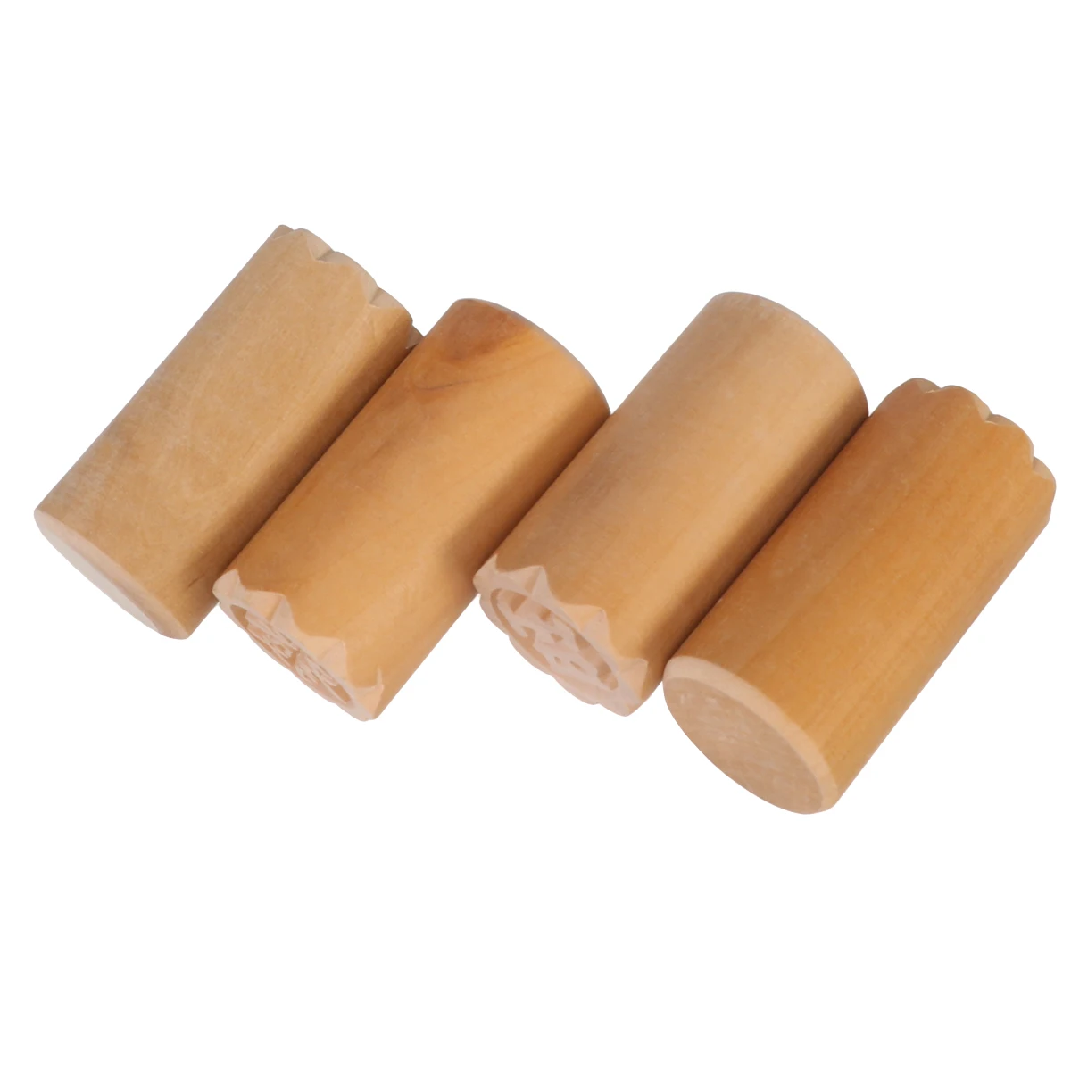 

4 PCS Moon Cake Stamp Mold Decorating Tools Fondant Cookie Mould Squeezer Molds for Baking