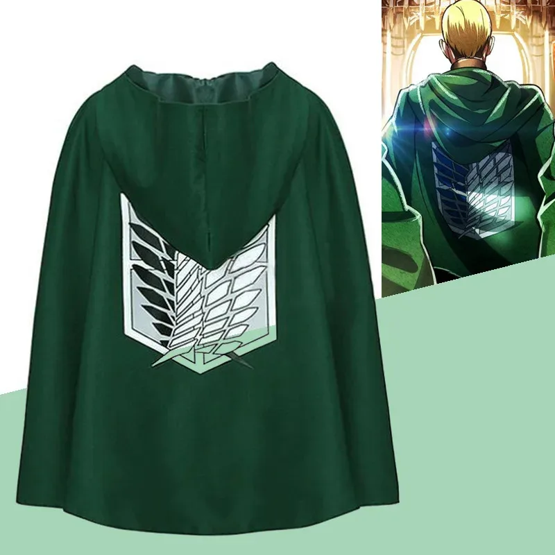 2025aaa NIEUWE aanbiedingen, Survey Corps, Wings of Freedom, op Titan Captain, Cape, Cosplay Kostuum, Kerstfeestaccessoires,