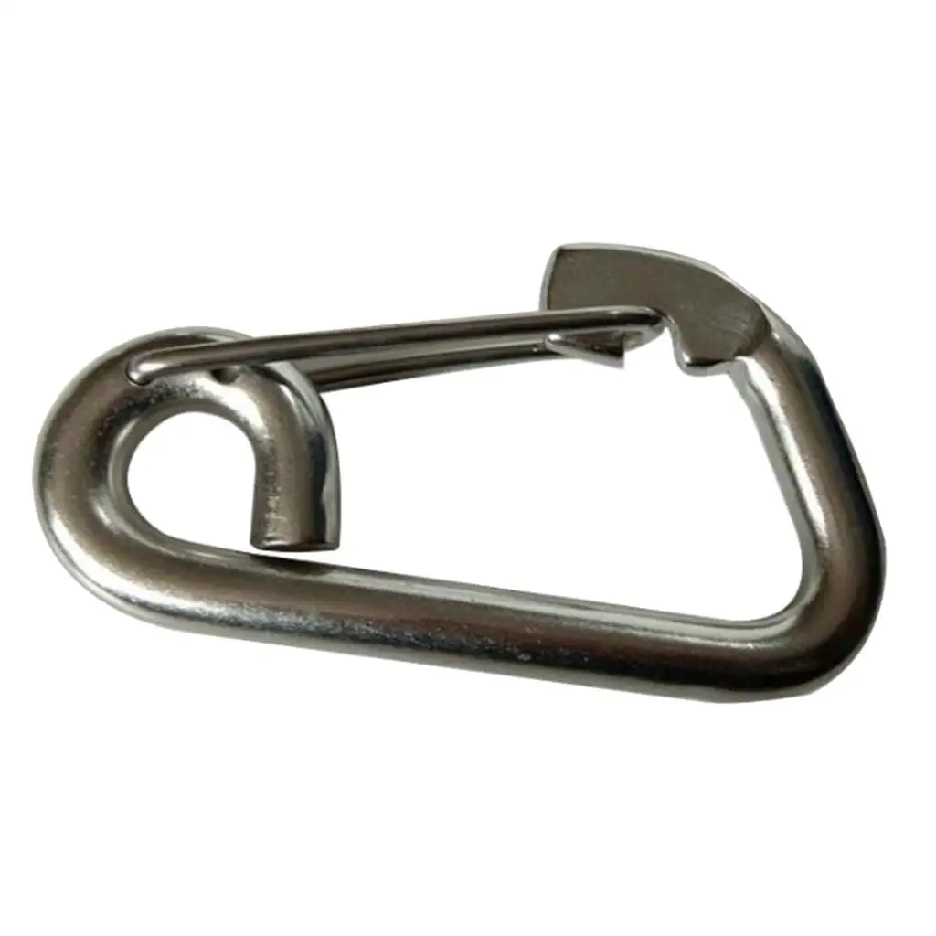 Spring Snap Hook Stainless Steel Clasp Heavy Duty Carabiner for Boat Supplies Camping Hiking Fishing Key Chain