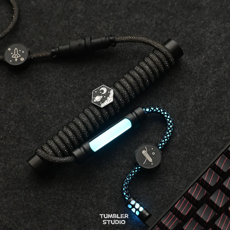 Star Sky Aviator Cable V2 Flash Black Braided Keyboard Wire 8k High Polling Rate Keyboard Cable Mechanical Keyboard Cord