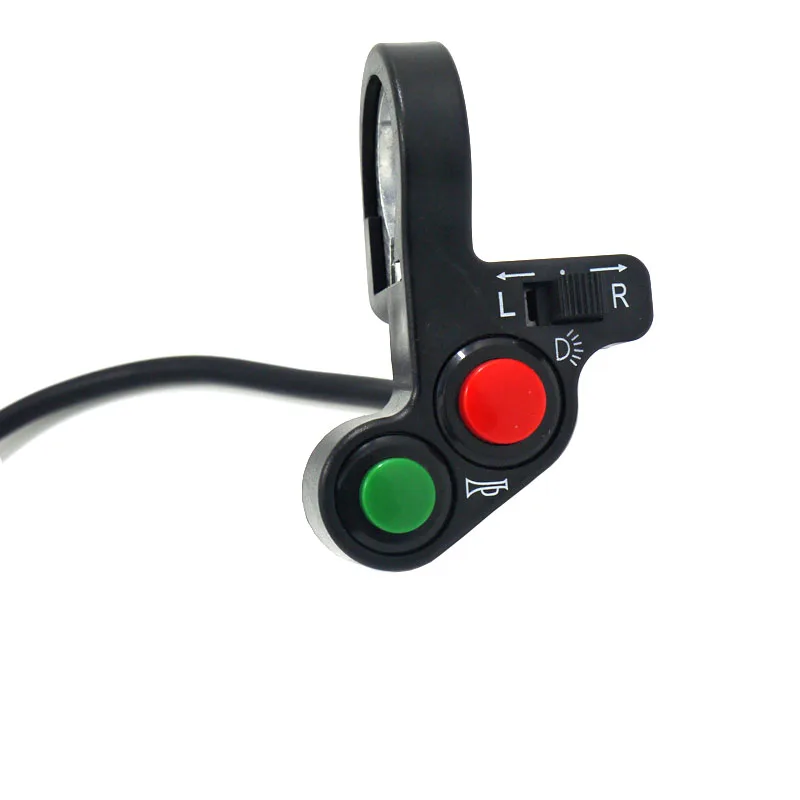 Modified Motorcycle Handlebar Switch Electric Bike Scooter Horn Turn Signals On/Off Button Light Switch Motorcycle 7/8 Hand Bar