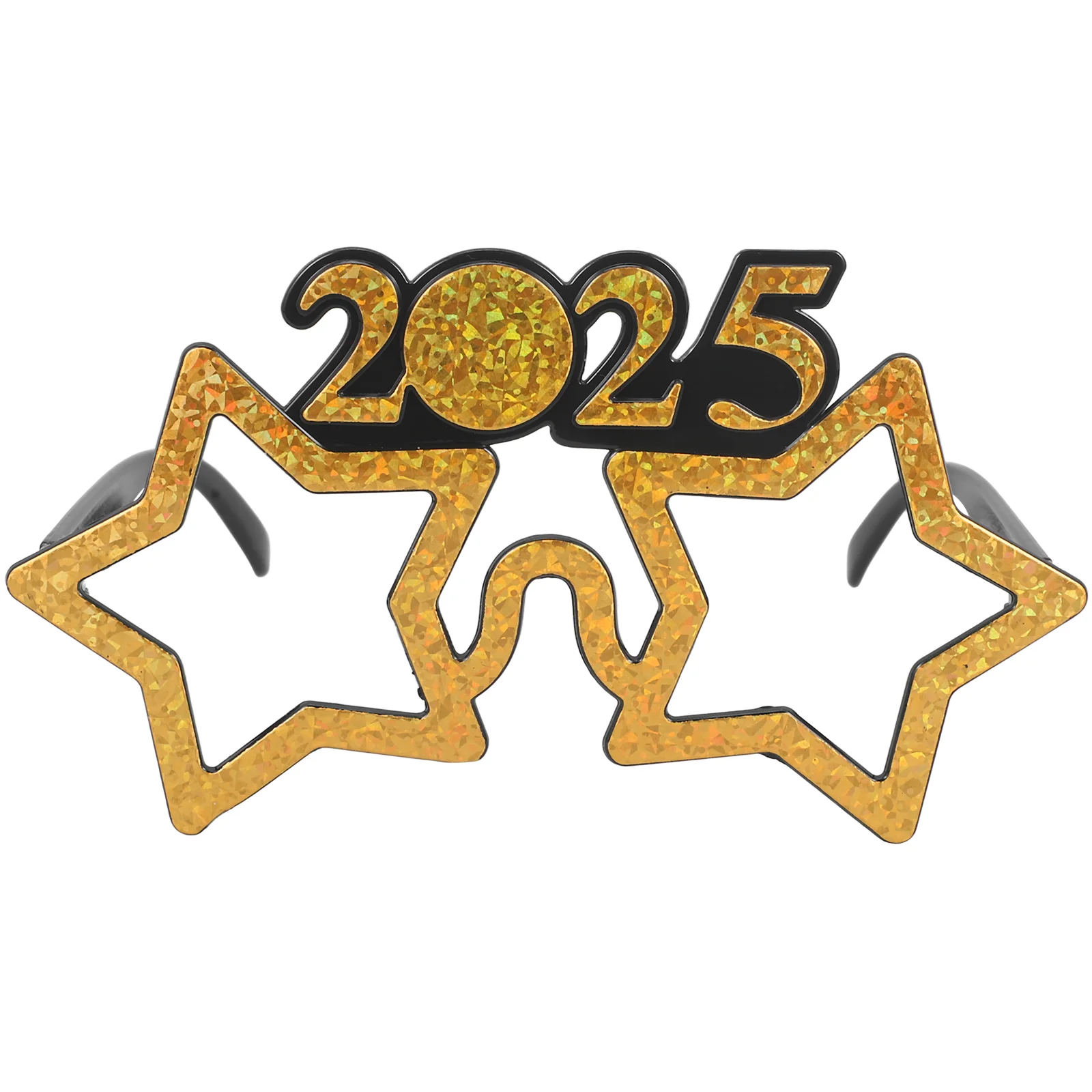 

New Year Digital Glasses 2025 Golden PC Photo Props Party Supplies Funny Dancing Eyewear Stylish Visual Effect Safe Sturdy