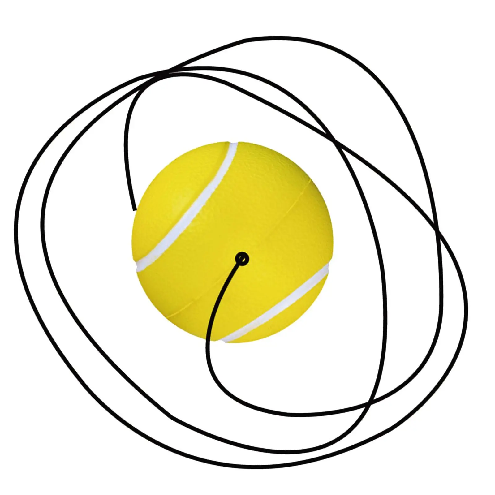 

Rope Ball Tennis Trainer Soft PU Practice Aid Equipment for Indoor Outdoor Single Exercise Gift for Players