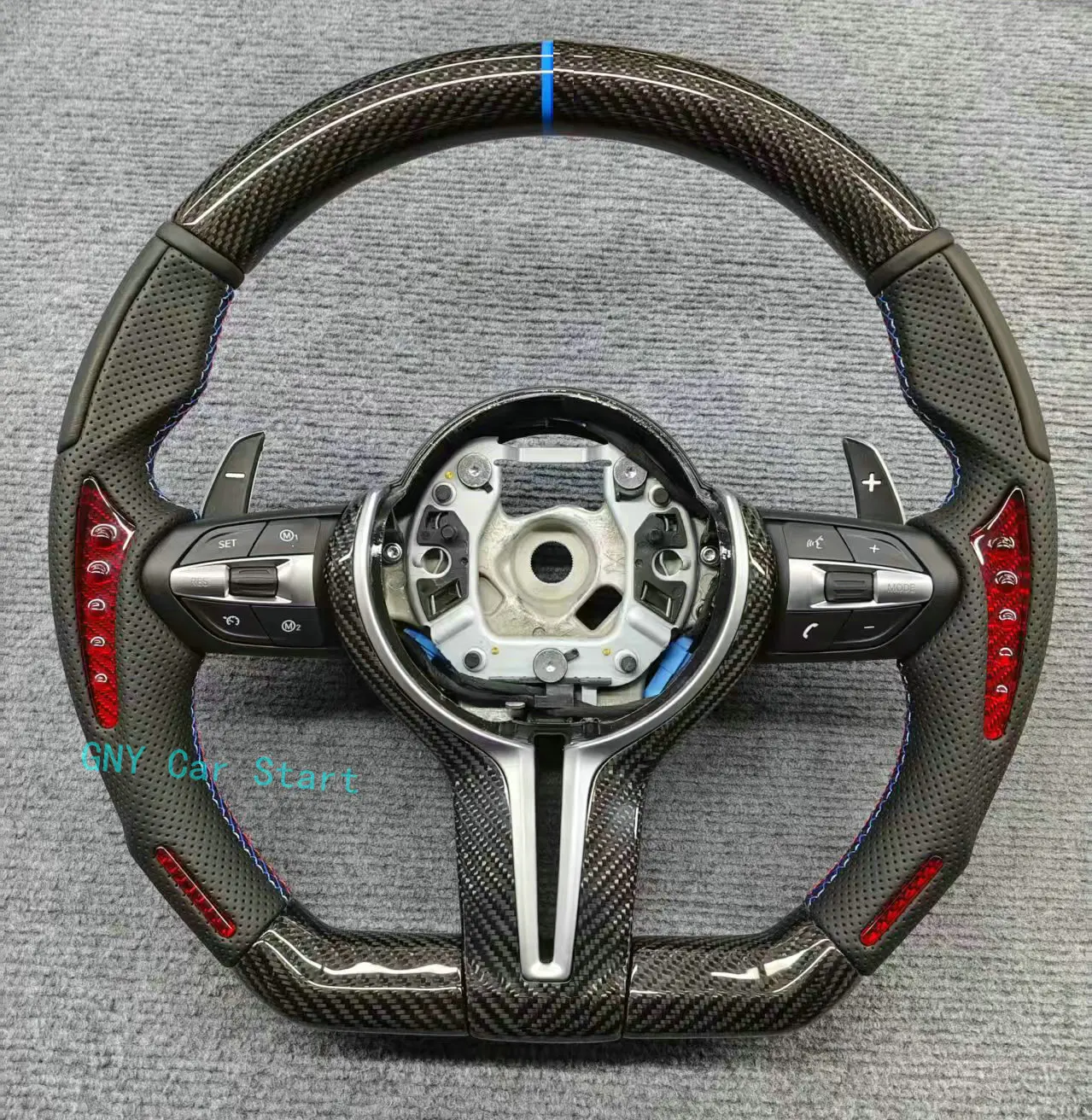 

Customized Carbon Fiber Car Leather Steering Wheel For BMW 5 6 7 Series M5 F10 F12 F18 M6 F06 F07 F01 F02