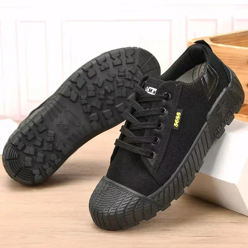 2025 إصدار جديد أحذية أحذية تدريب رجالية مضادة للانزلاق، مقاومة للاهتراء، مريحة، أحذية بناء قابلة للتنفس