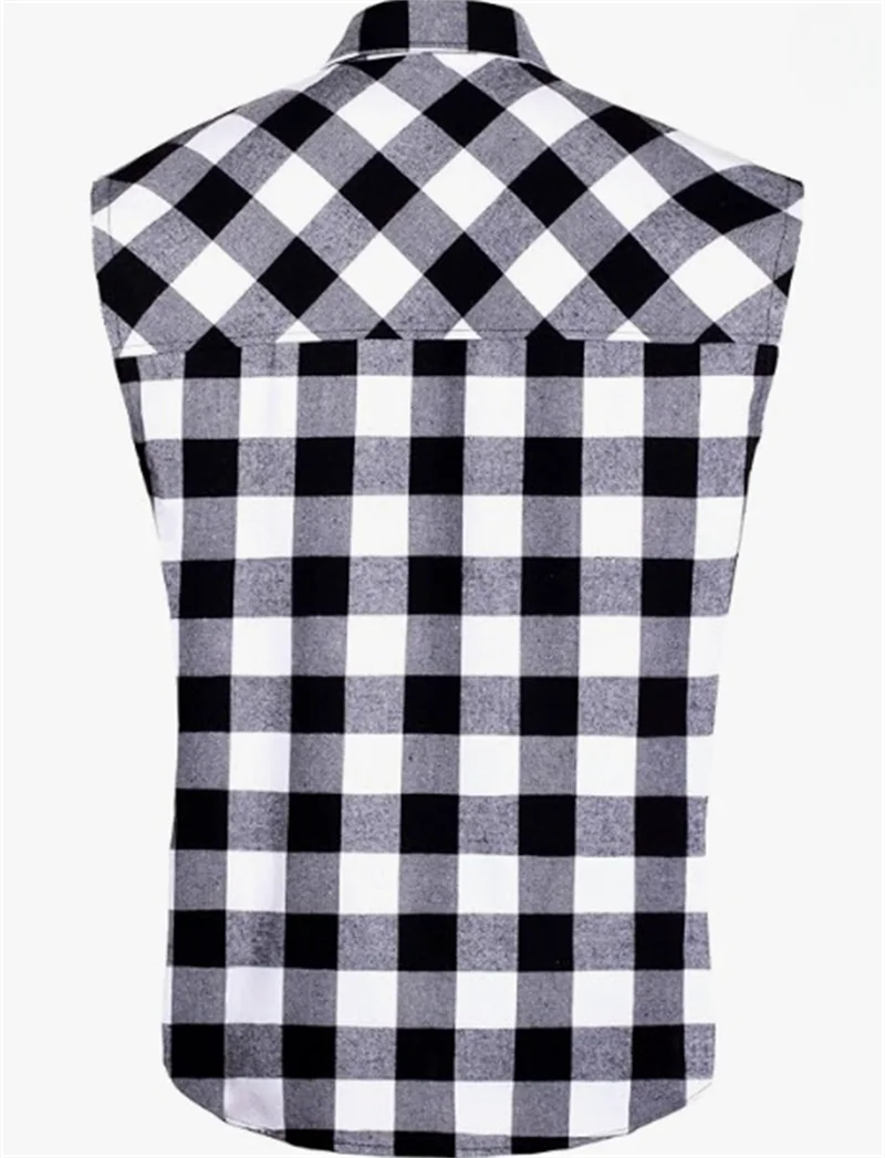 Men\'s Summer Fashion Casual Plaid Print Sleeveless T Shirt Vest Buckle Sanding 2024 Korean Style Mens Tank Tops Beach Vest