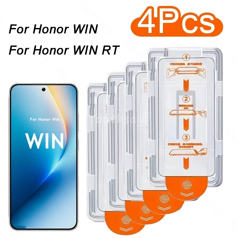 Recubrimiento oleofóbico, cristal de pantalla sin polvo para Honor Win, protector de cristal, fácil instalación, cristal templado Honor Win RT