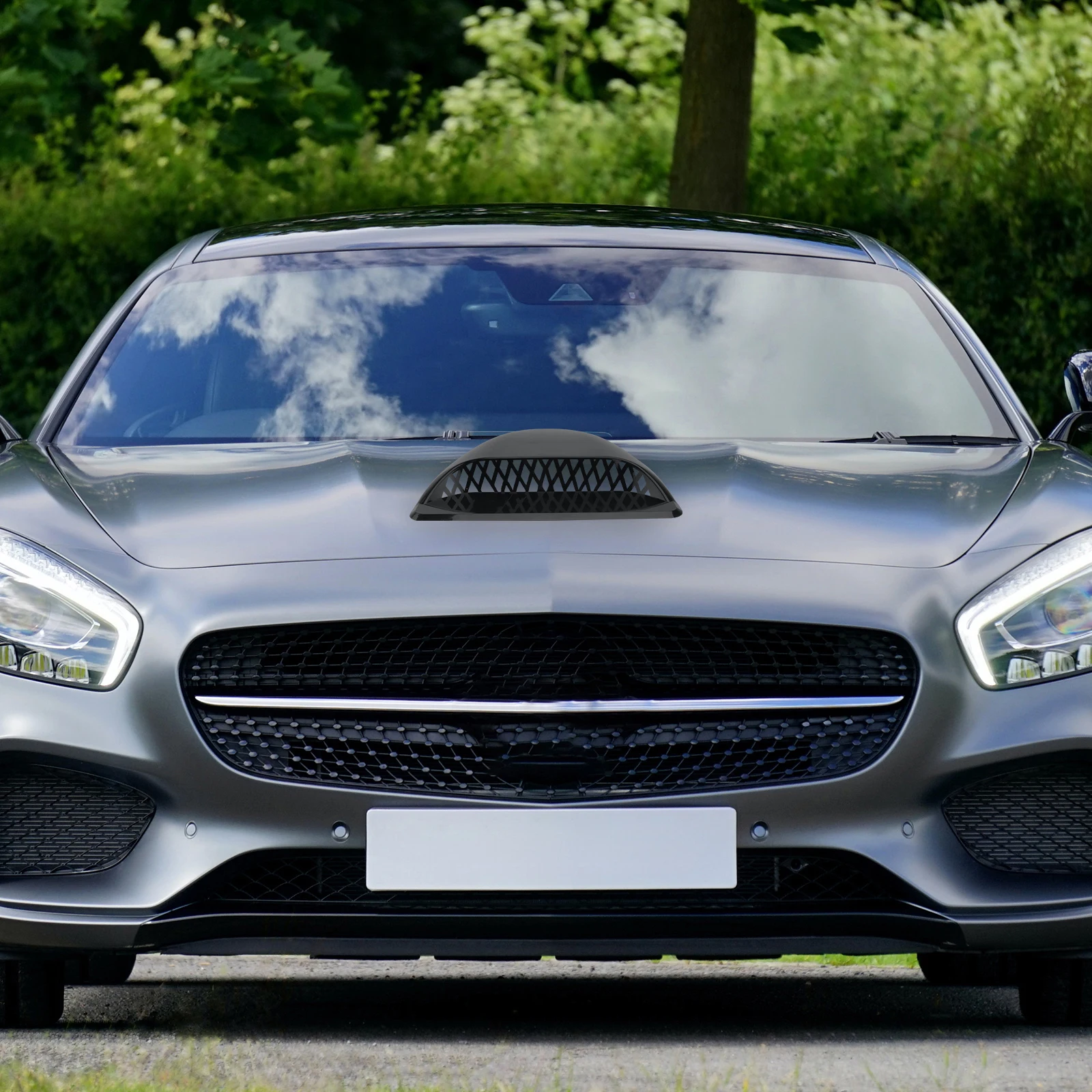 

Hood Cooling Air Outlet Stylish Car Durable ABS Material Easy Install Vents Bonnet Sticker Engine Piece