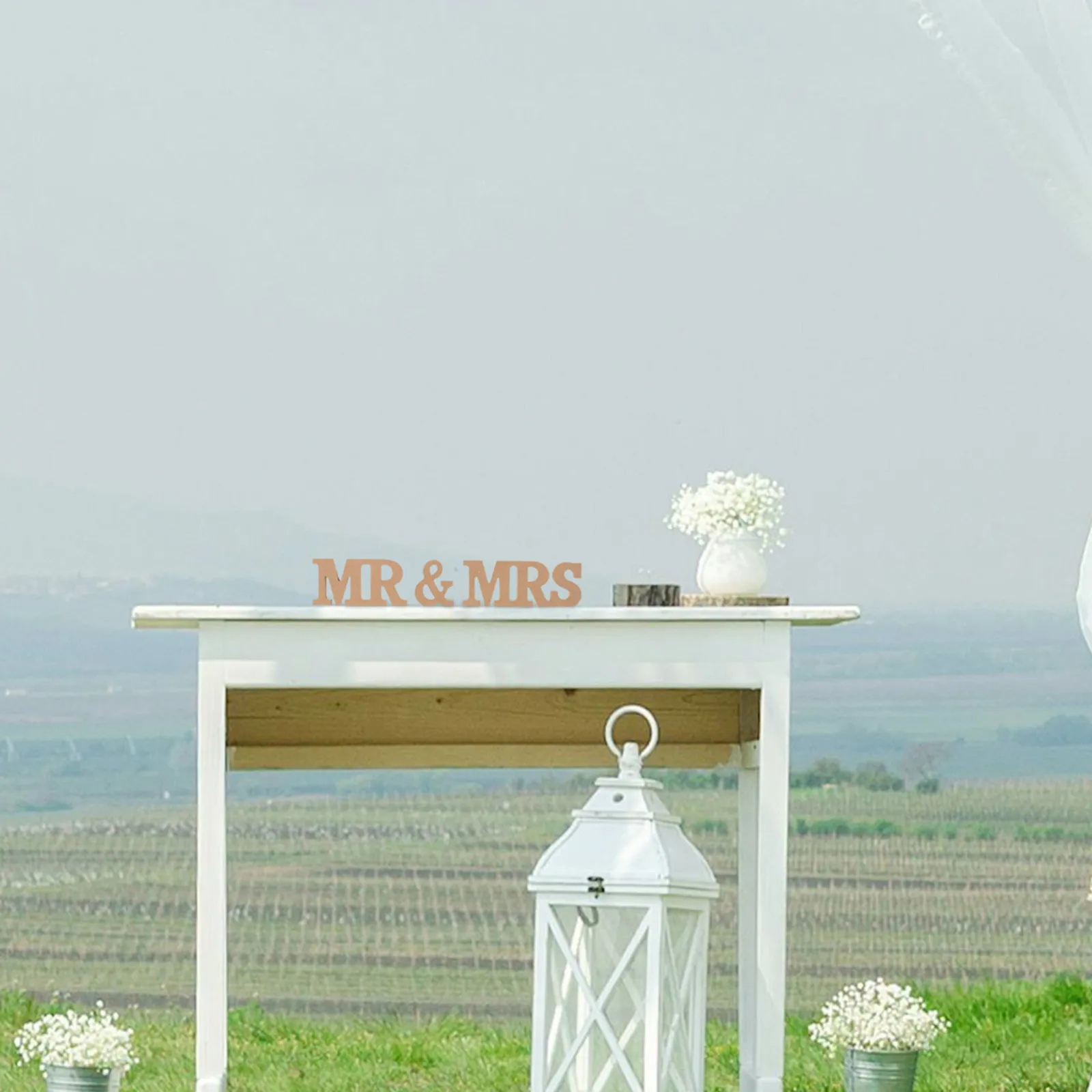 Large Mr Mrs Letters Rustic Wedding Signs and Just Married Anniversary Party Decoration Miss