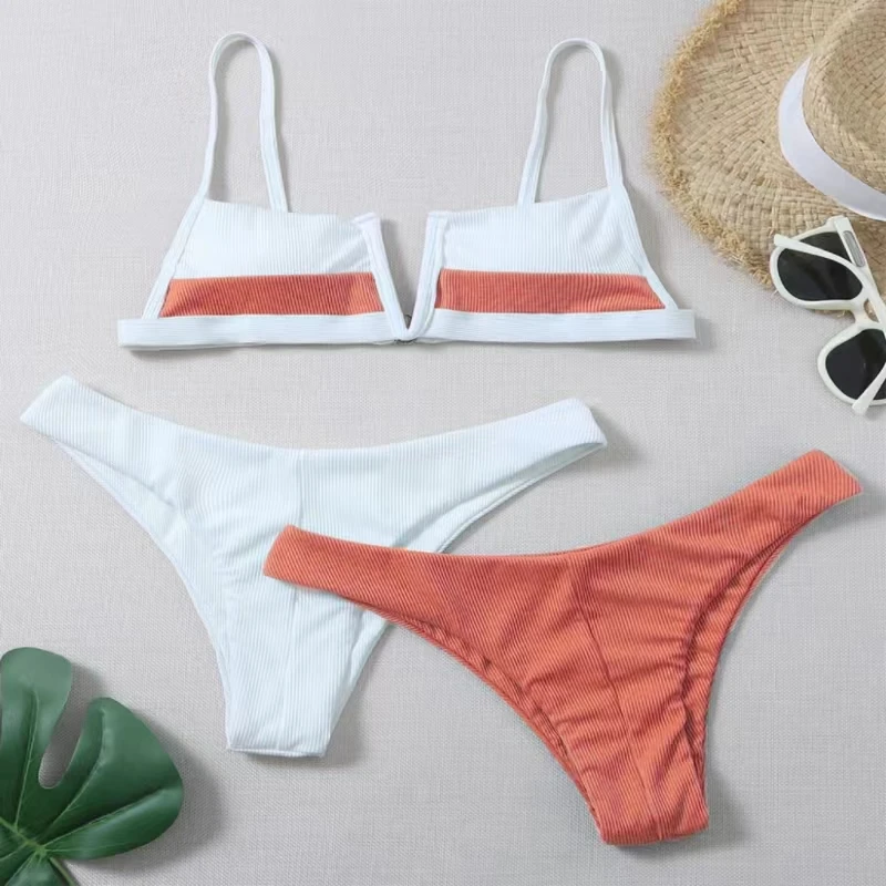 

KNOW DREAM Bikinis Bandeau Swimsuit Set Swimsuit For Women Sporty Tank Top Two Pieces Swimwear Beach Bathing Su