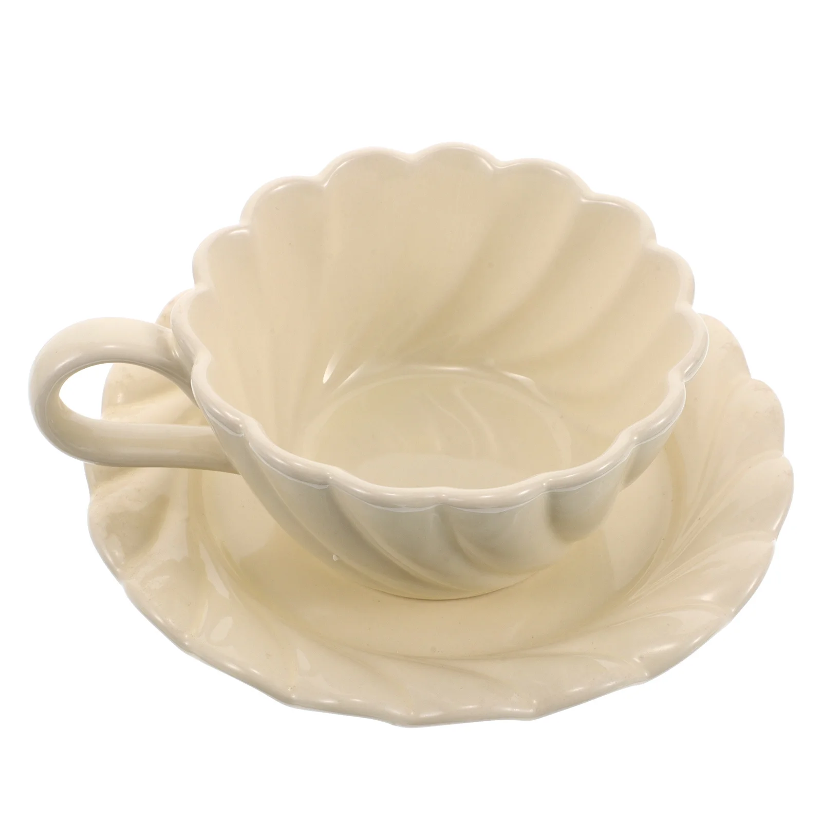 

European Style Ceramic Tea Set Latte Cappuccino Porcelain Bone China Teacups for Breakfast Coffee Milk Afternoon Tea Elegant