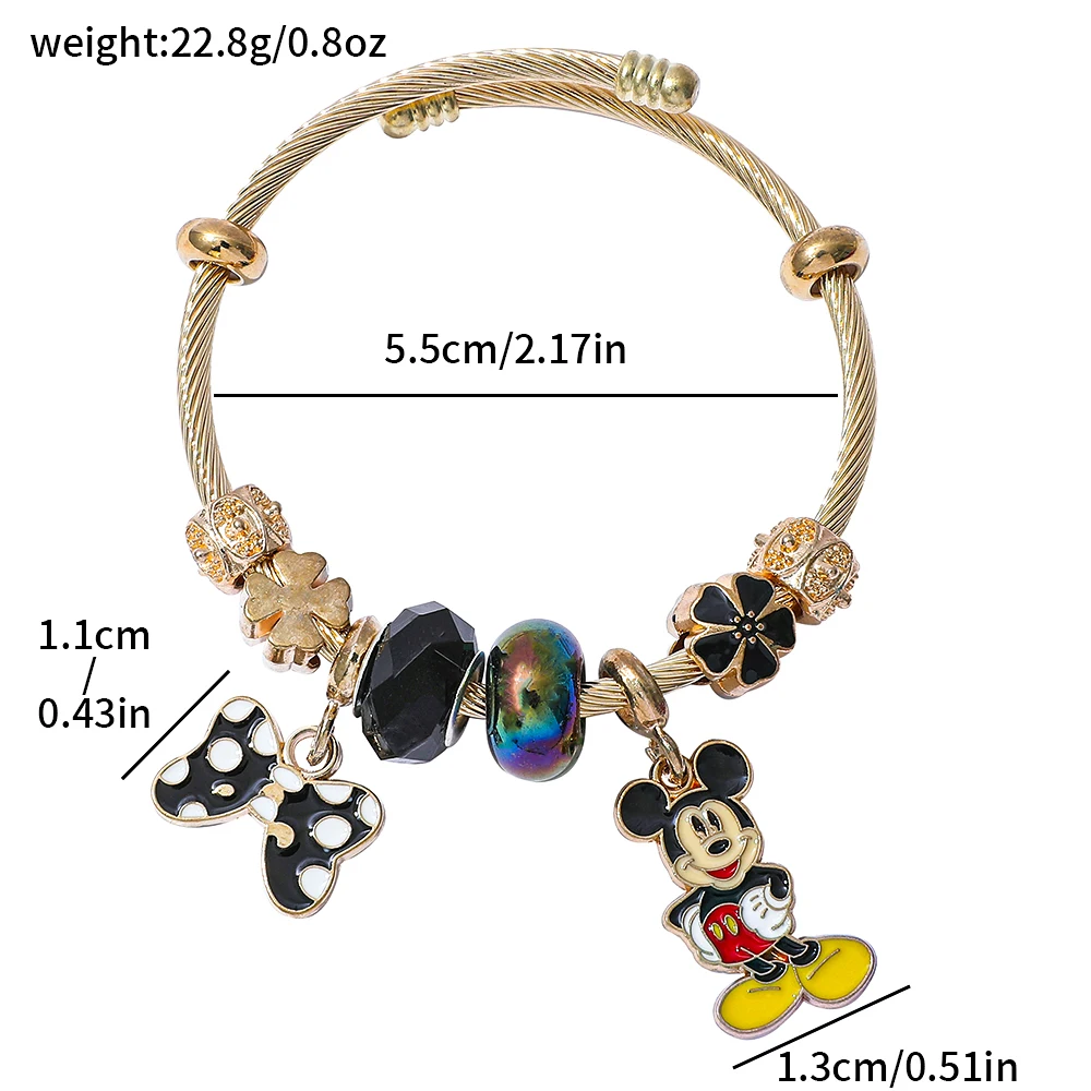 Disney Cartoon Animated Mickey Mouse Pendant Personalized Charm Luxurious Gift Cosplay Accessory Toy Party Gift
