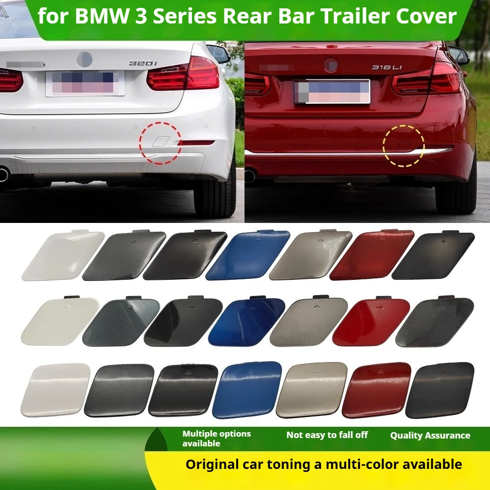 Rear Bumper Trailer Cover for BMW 3 Series 320Li 325i 328i Rescue Pull Traction Hook Hole Block Cover 1pcs