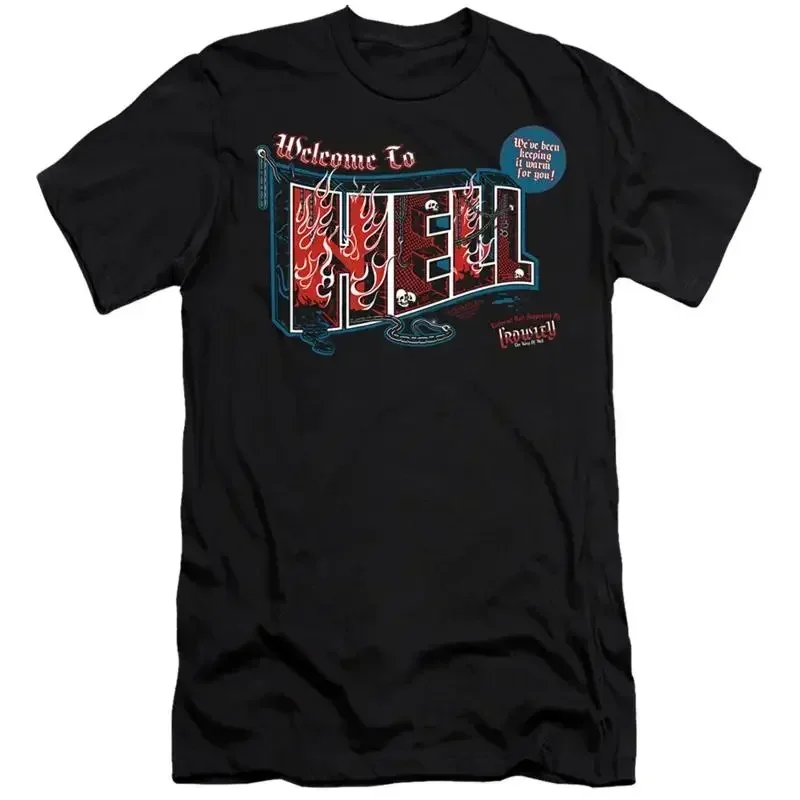 Supernatural Slim Fit T Shirt Welcome To Hell Black