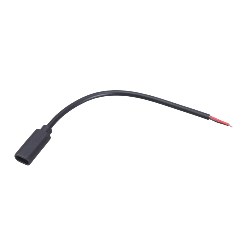 

F68B Open End Connector Type-C Female to 2 Pin Bare Wire Pigtail Wire Extension Power Cable for Replacement Repair DIY Cable