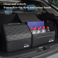 Car Trunk Organizer Box Foldable Storage Tidying Bag Accessories For Audi Sline A1 A3 A4 A5 A6 A7 A8 B8 B9 B6 C6 Q2 Q3 Q5 Q7 Q8