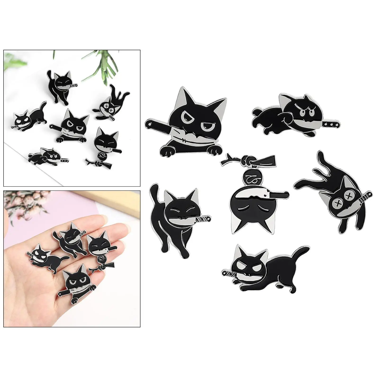 1 Set Brosche, Pullover-Clips, Hemden, Strickjacken, Kragennadeln mit 6 Stilen