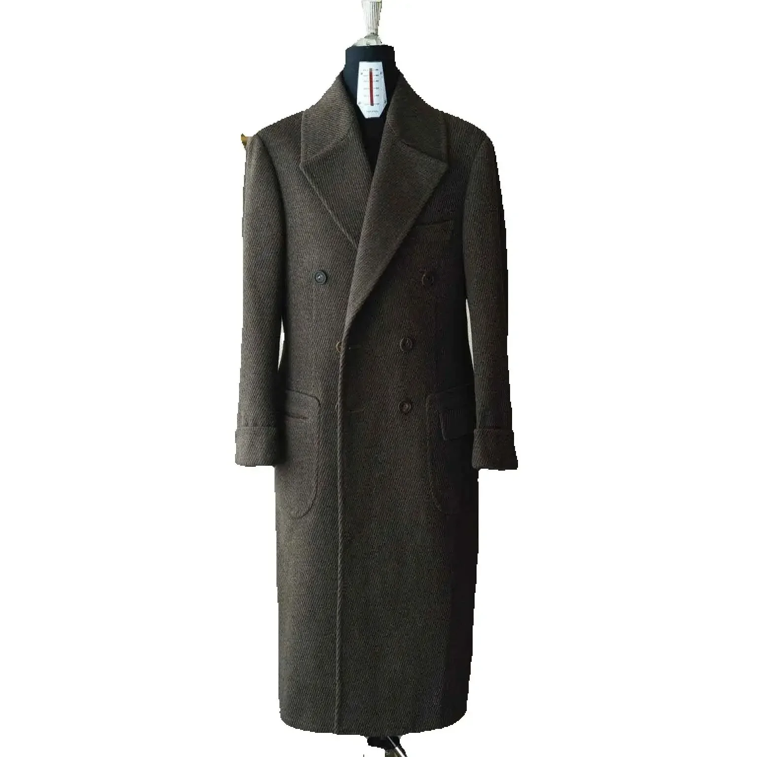 معطف أنيق للرجال بدلة زفاف شتوية بدلة زفاف بقصة ضيقة معطف للحفلات مصمم خصيصًا للعريس والمناسبات الرسمية مقاس مخصص