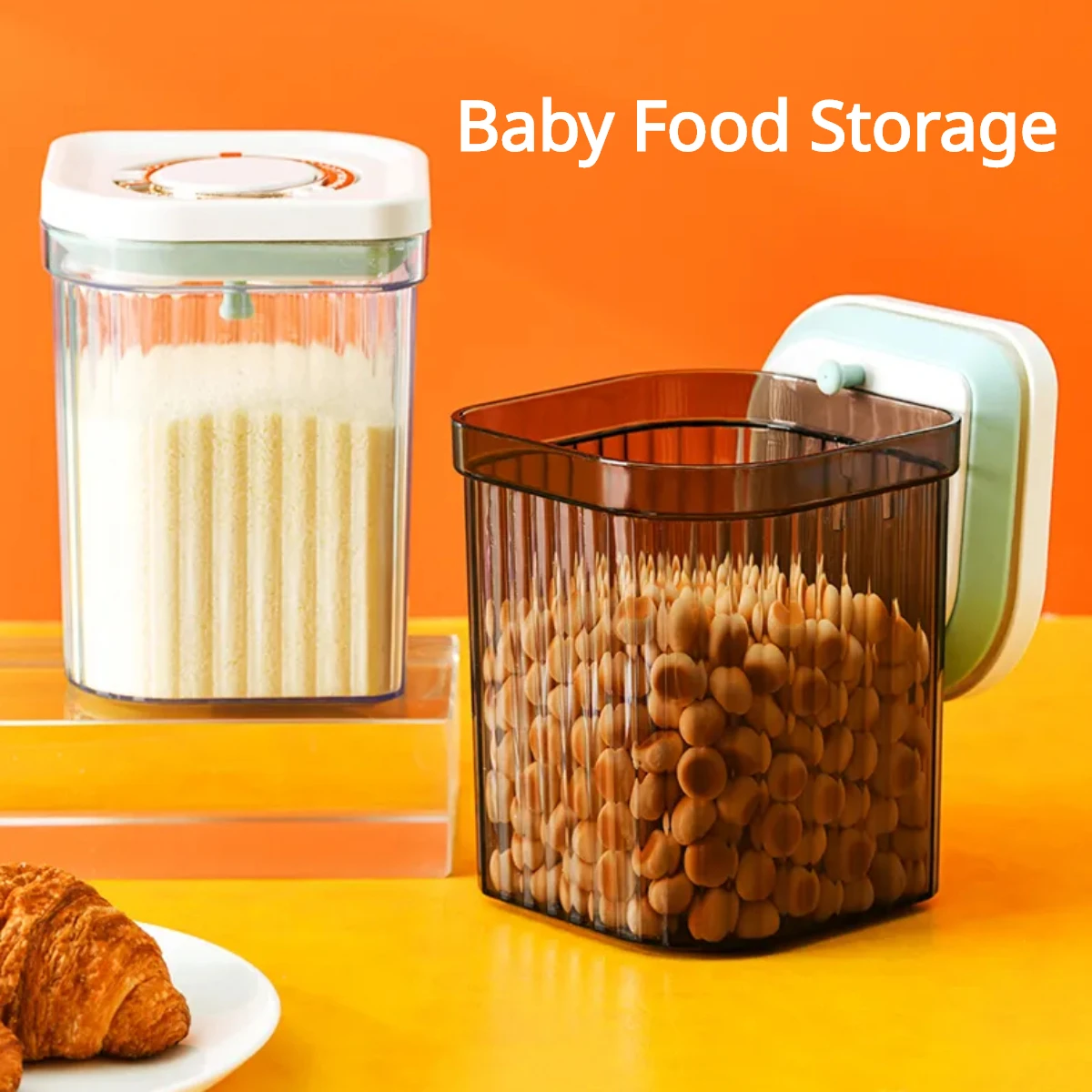 

Baby Milk Powder Can, Rice Noodles Box, Sealed Can, Moisture-proof Baby Milk Powder Box, Portable, Out of The Box, Storage Tank