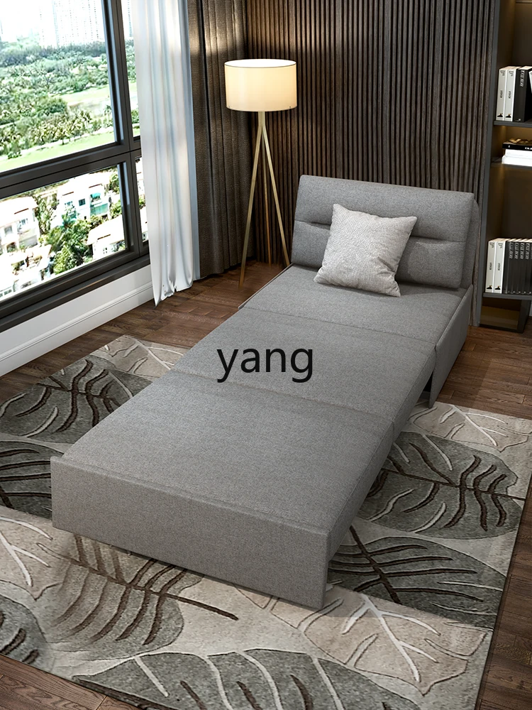 L'm'm Bed with Rollers Retractable Small Apartment Living Room Study Multi-Functional Folding