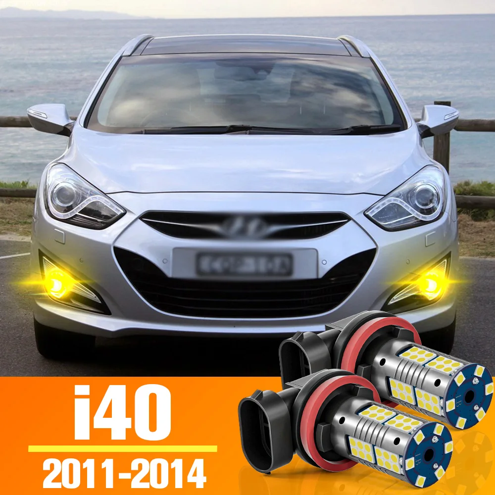 

2pcs LED Front Fog Light Bulb Accessories For Hyundai i40 2011 2012 2013 2014