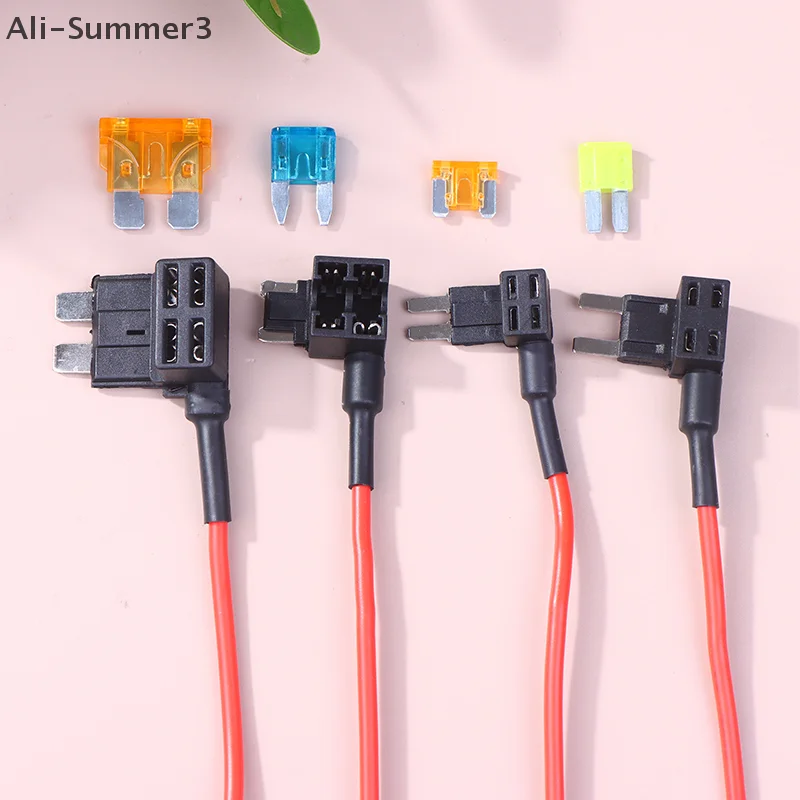 12Pcs 4 Types Of 12V Additional Circuit Adapters And Fuse Set- Tap Car Fuse Holder With Micro2 Mini ATC ATS Thin Tap Adapter