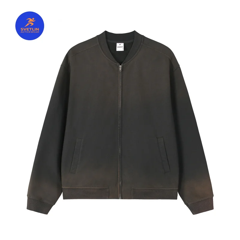 Immagine 6: W2EJOURNEY Felpa con Cappuccio di Lusso Taglia EU/US, Abbigliamento Outdoor 450G, Felpa Pesante Vintage con Zip in Tessuto Terry