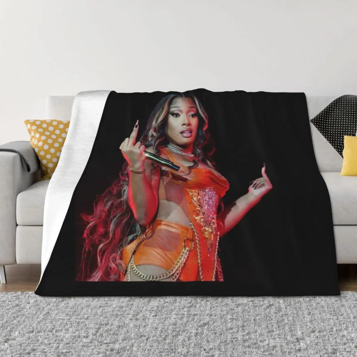 

MGNTHSTLN4 FF Throw Blanket Luxury Thicken Hairys Camping Plaid on the sofa Blankets
